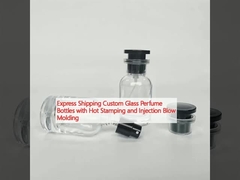 Envio expresso Botões de perfume de vidro personalizados com estampação a quente e moldagem por injecção