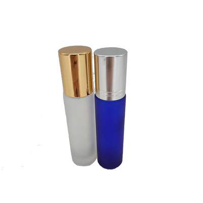 10ml Frosted Empty Roll On Bottles For Essential Oils With Gold Aluminium Screw Cap
