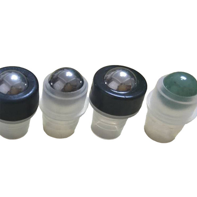 Screw Cap Roll On Perfume Bottles , Amber Green Red Metal Roller Tops For Essential Oil Bottles