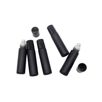 Black Color Empty Perfume Roller Bottles 5ml -10ml For Cosmetic / Eye Cream