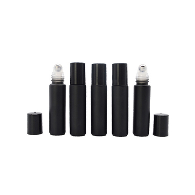 Black Color Empty Perfume Roller Bottles 5ml -10ml For Cosmetic / Eye Cream