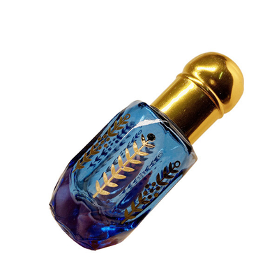 6ml Crown Glass Roll On Bottles Electroplated Carved Perfume Portable Oil Empty