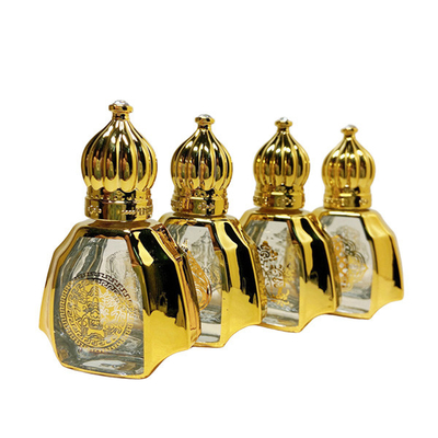 Portable Glass Roller Balls For Essential Oils High End Gold Perfume 10ml