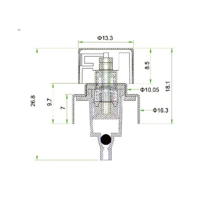 Customizable Electrolytic Aluminum 24/410 Cosmetic Bottles Pump Accurate Atomization Flexible Adaptation