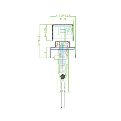 Corrosion Resistant Accurate Cosmetic Pump For Optimal Atomization Of Cosmetic Products