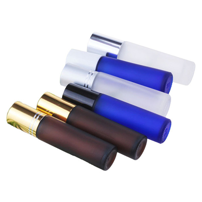 2ml Aluminum Cap Glass Frosted Roll On Bottle With Stainless Roller Ball