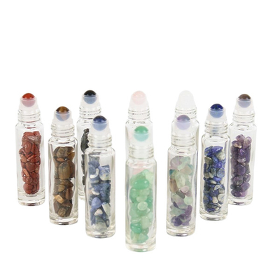 3ml Gemstone Roller Ball Roll On Perfume Roll On Bottle With Aluminum Cap