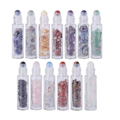 3ml Jade Roller Ball Gem Roller Glass Bottles Empty Round Glass Roll On Bottles