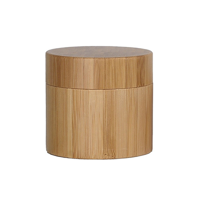 Wood Grain Face Cream Jar 5 10 15 30 50 Ml Empty Cosmetic Packaging Frosted Glass Jar With Water Transfer Wooden Lid