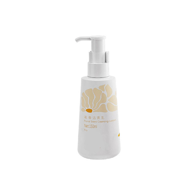 wholesale cosmetic conical containers custom opaque PETG conical bottles cleanser