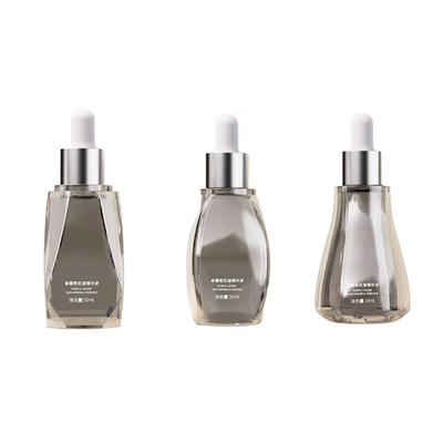 Crystal Texture Essential Oil Dropper Bottles with Precision Dropper System for Beauty and Cosmetics Customizable