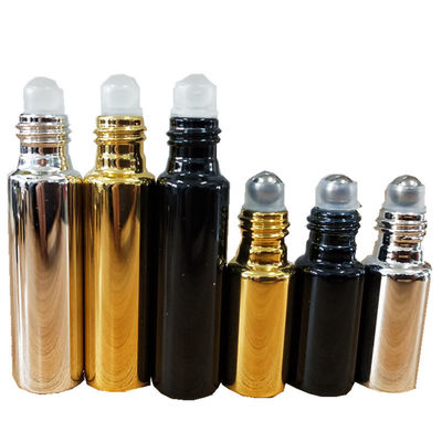 Roll On Bottle Manufacturers Electroplate UV Glass 5Ml 10Ml Empty Refillable Roll On Bottles