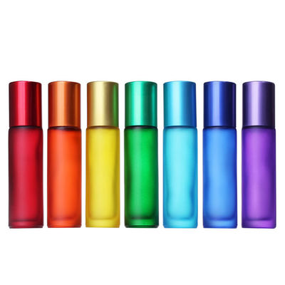 1ml Small Red Purple Yellow Black Refillable Roll On Bottle With Roller Ball