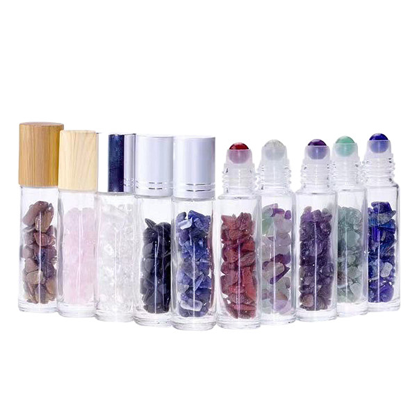 3ml Jade Roller Ball Gem Roller Glass Bottles Empty Round Glass Roll On Bottles