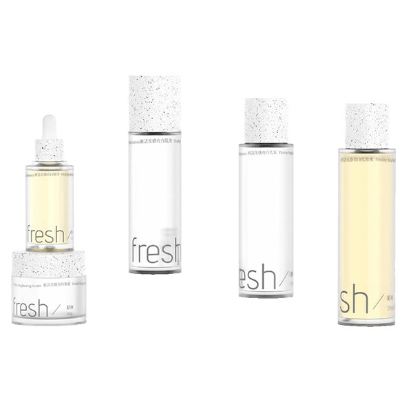 PCR bottle cap essence water cream special PETG environmental protection empty bottle set 50ml 200ml luxury frosted glass serum bottle with pipette‌