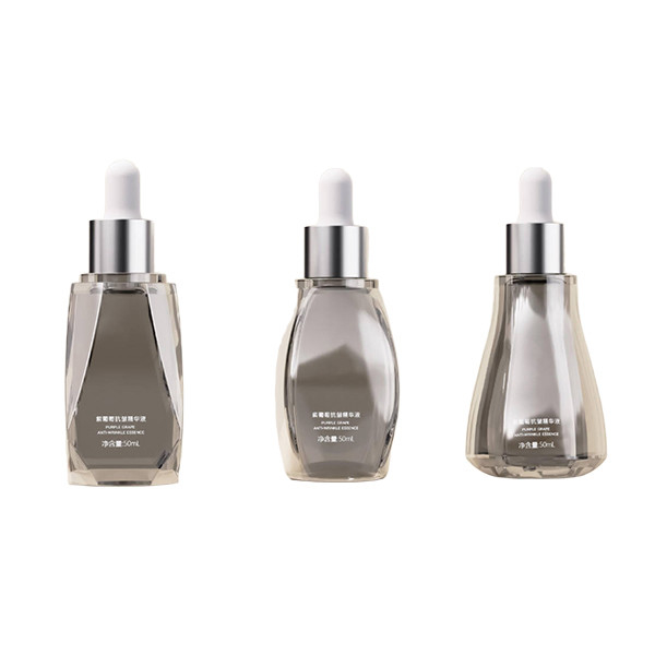 Crystal Texture Essential Oil Dropper Bottles with Precision Dropper System for Beauty and Cosmetics Customizable