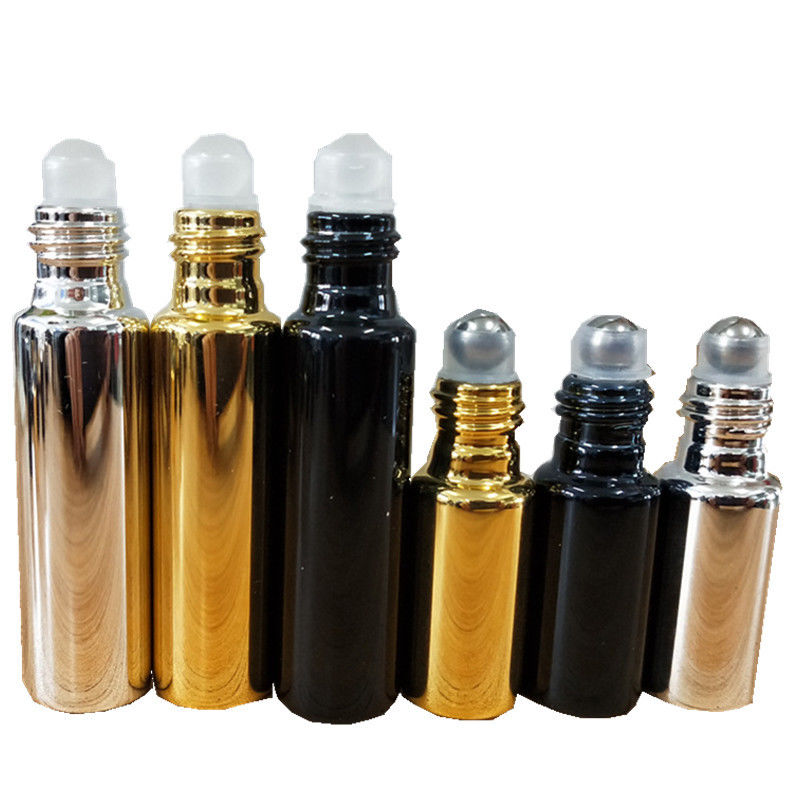 Roll On Bottle Manufacturers Electroplate UV Glass 5Ml 10Ml Empty Refillable Roll On Bottles