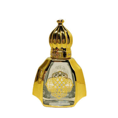Frasco de rolo de óleo essencial de vidro portátil perfume de alta qualidade dourado 10 ml